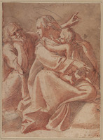 K II 060
<br/>
Heilige Familie, op de grond gezeten
<br/>
<em>Baglione, Giovanni (ca. 1570-ca. 1644)</em>